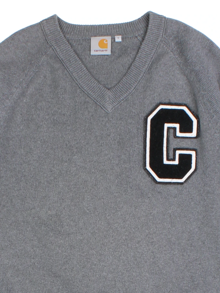 Carhartt V-Neck Varsity Jumper (Size S)