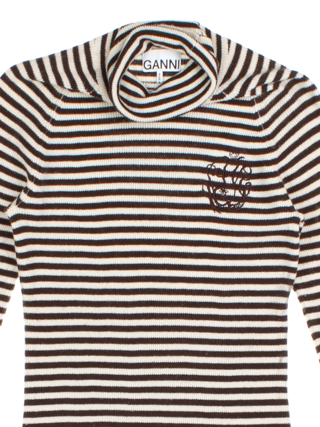 Ganni Stripe Roll Neck (Size M)