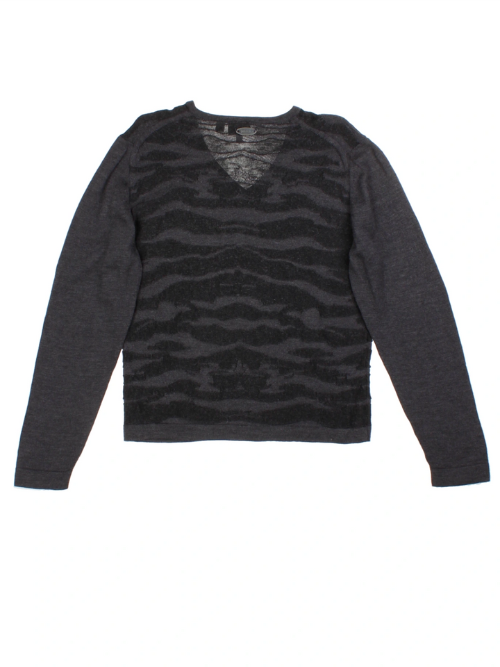 Y2K Just Cavalli Animal Print Jumper (Size XL)