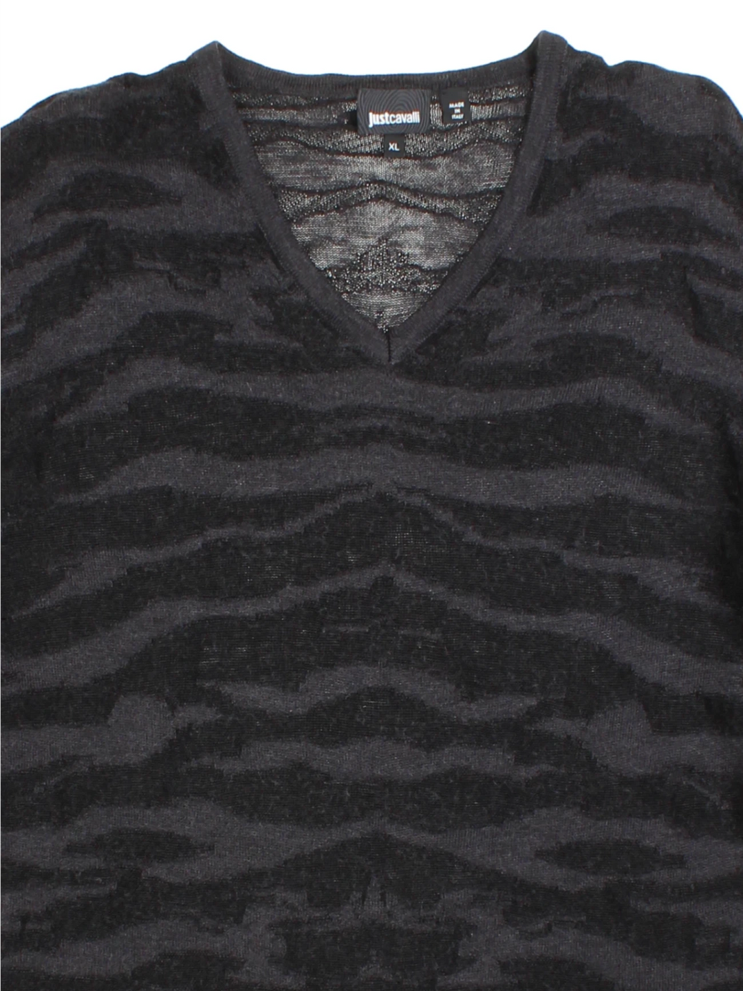 Y2K Just Cavalli Animal Print Jumper (Size XL)