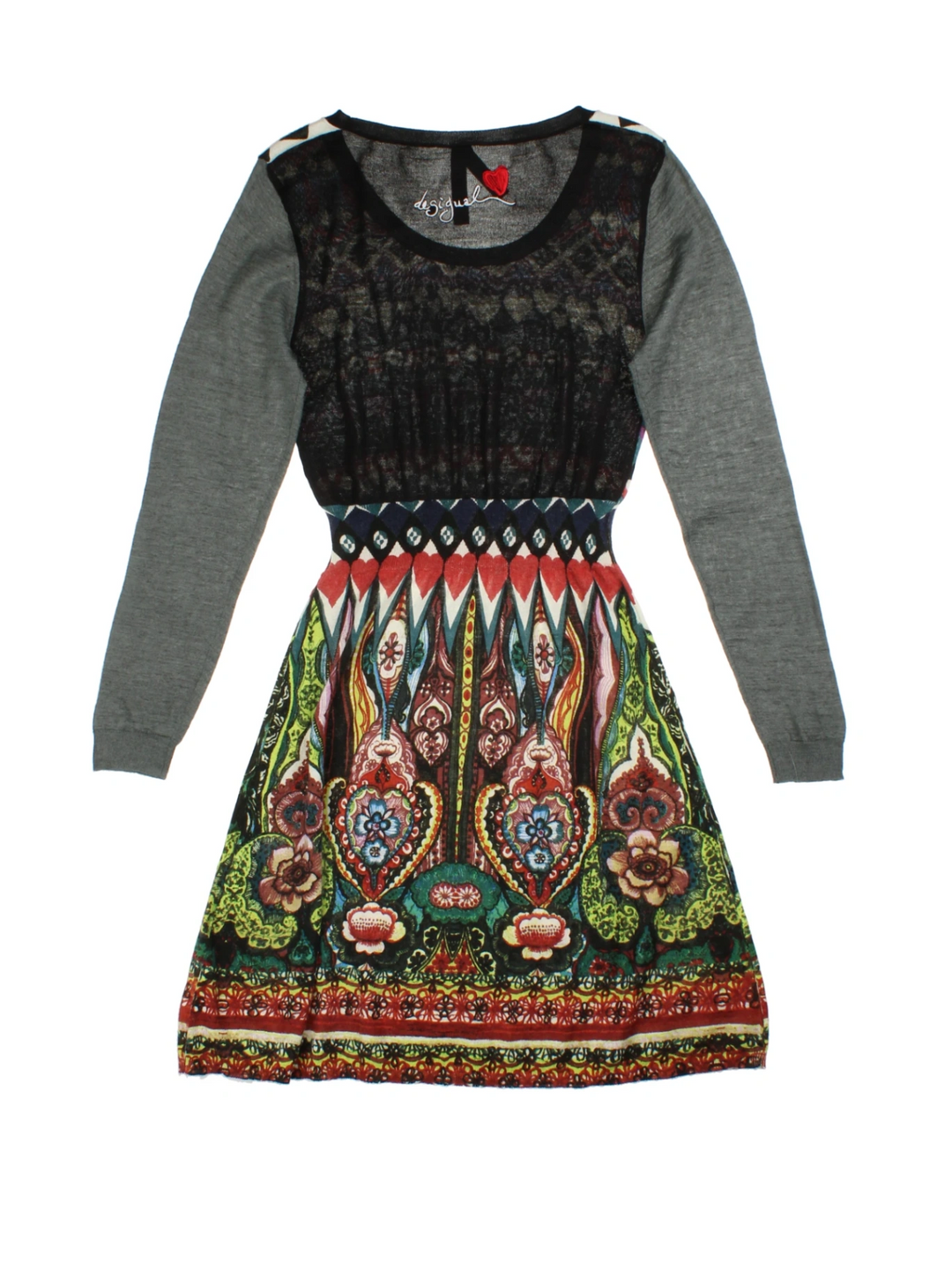 Y2K Desigual Patterned Dress (Size S)