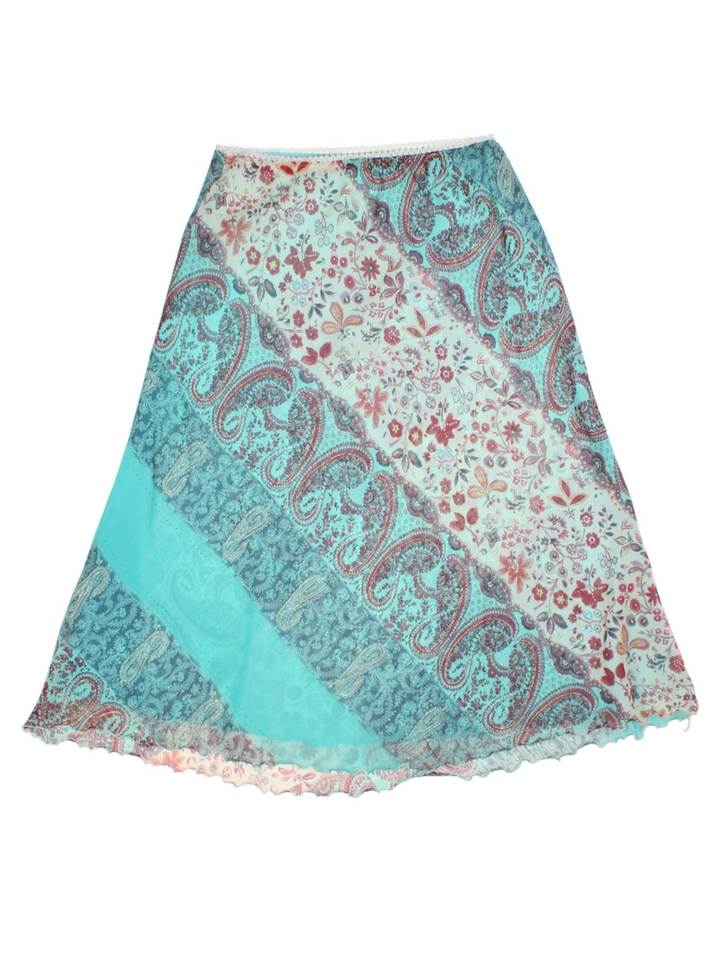 Y2K Paisley Midi Skirt (Size M)