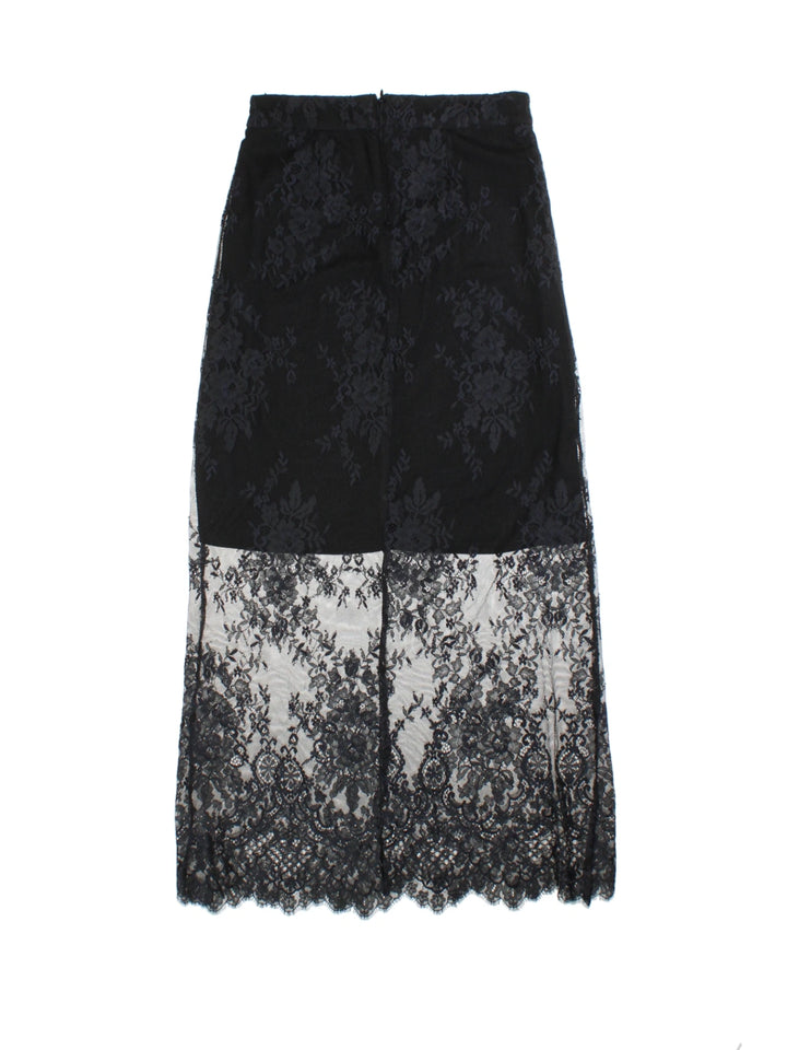 Y2K Morgan Lace Midi Skirt (Size XS)