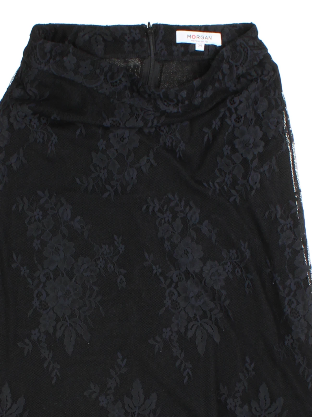 Y2K Morgan Lace Midi Skirt (Size XS)