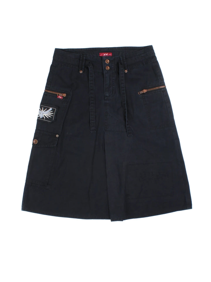 Y2K Cargo Midi Skirt (Size M)