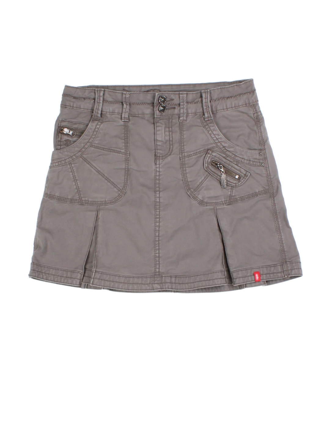 Y2K Pleated Mini Skirt (Size L)