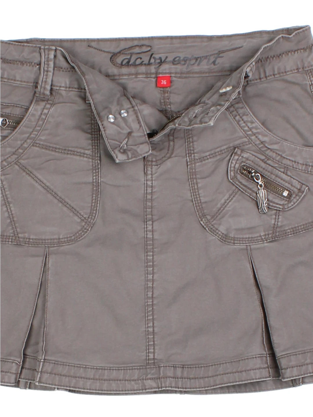 Y2K Pleated Mini Skirt (Size L)