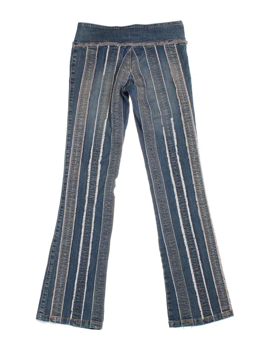 Y2K Striped Flared Jeans (Size XS)