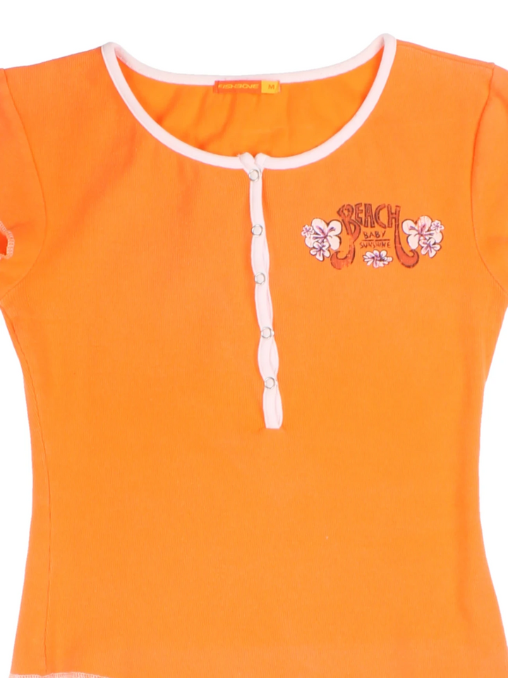 Y2K Beach Sunshine Baby Tee (Size S)