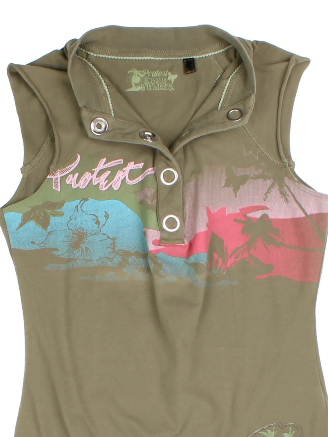 Y2K Graphic Sleeveless Top (Size S)