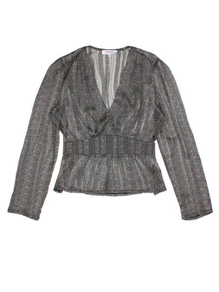Y2K Morgan Sheer Top (Size S)