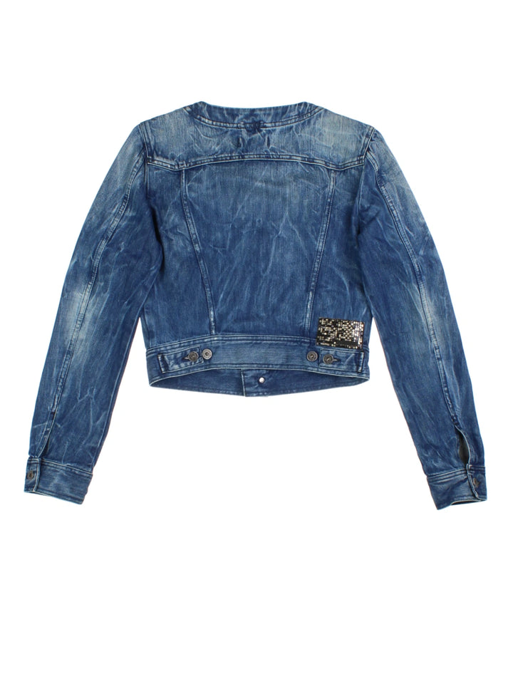 Y2K Diesel Denim Jacket (Size XXS)