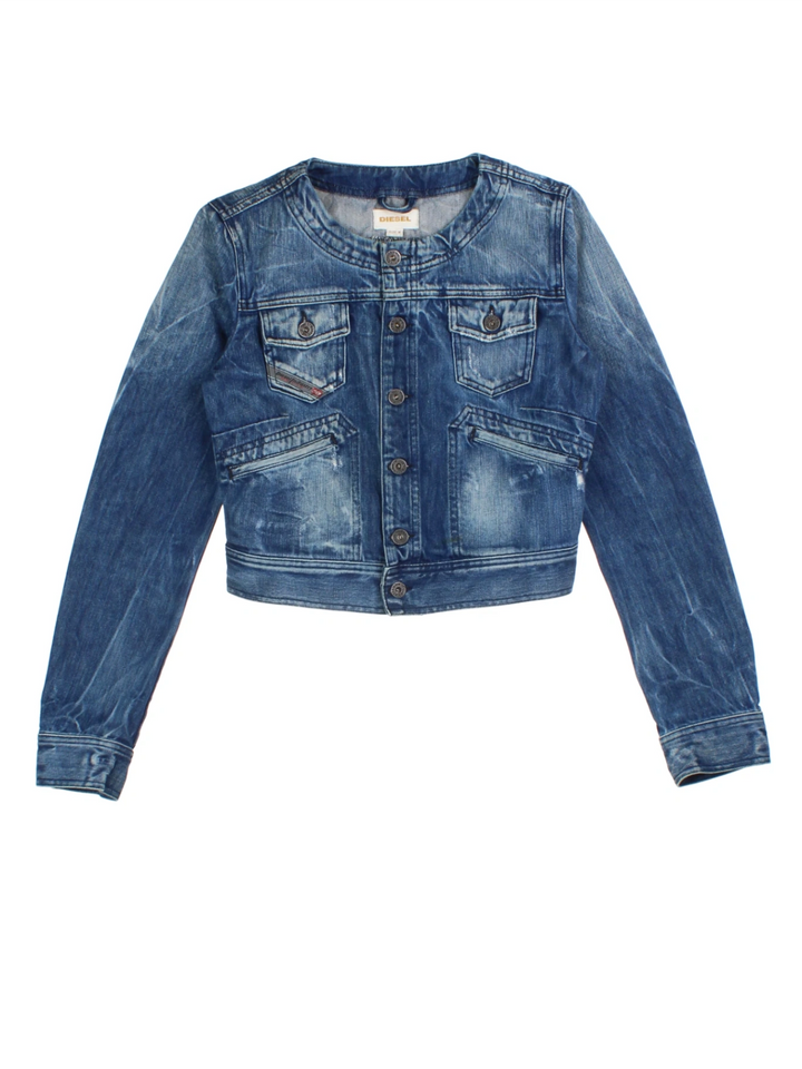 Y2K Diesel Denim Jacket (Size XXS)