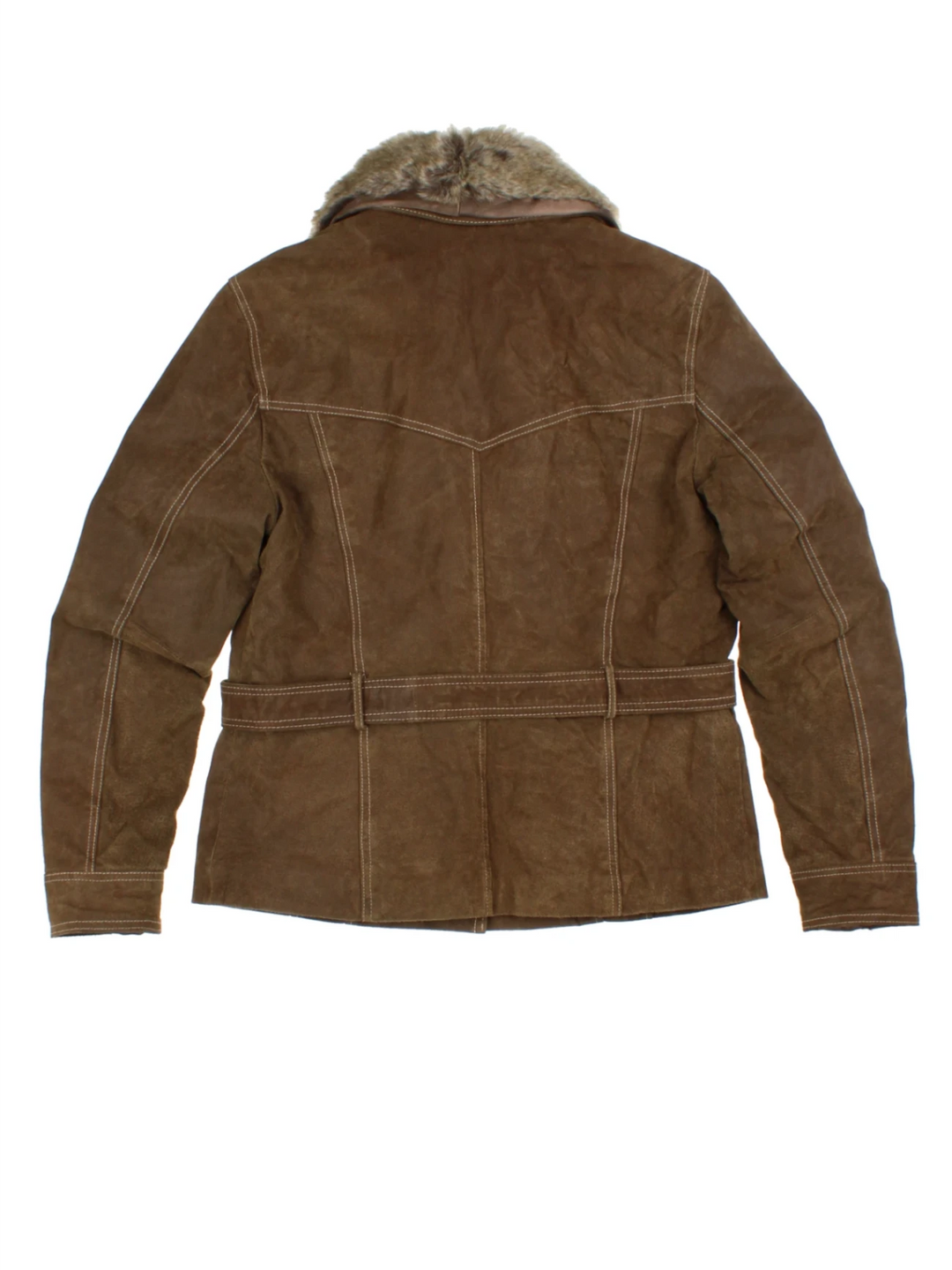 70's Faux Fur Trim Jacket (Size S)