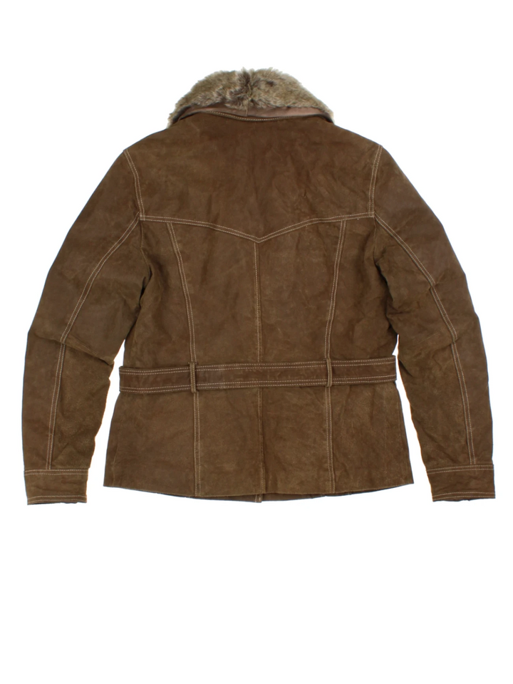 70's Faux Fur Trim Jacket (Size S)