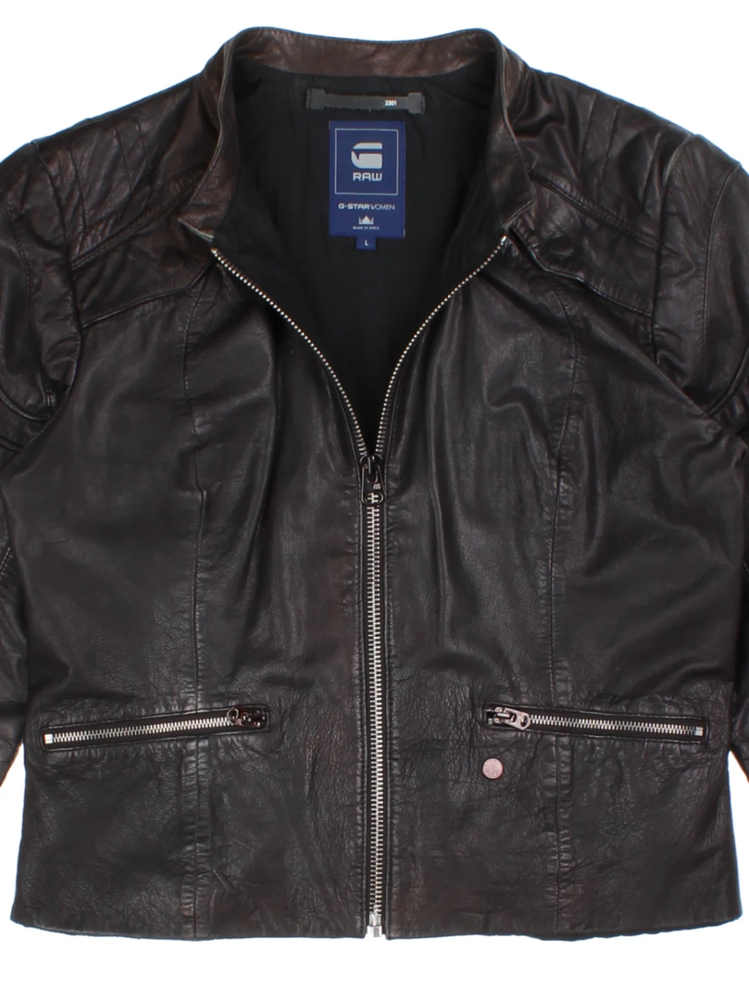 G-Star Raw Leather Jacket (Size S)