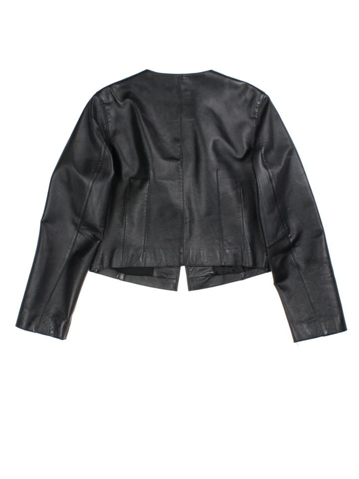 Y2K Leather Jacket (Size M)