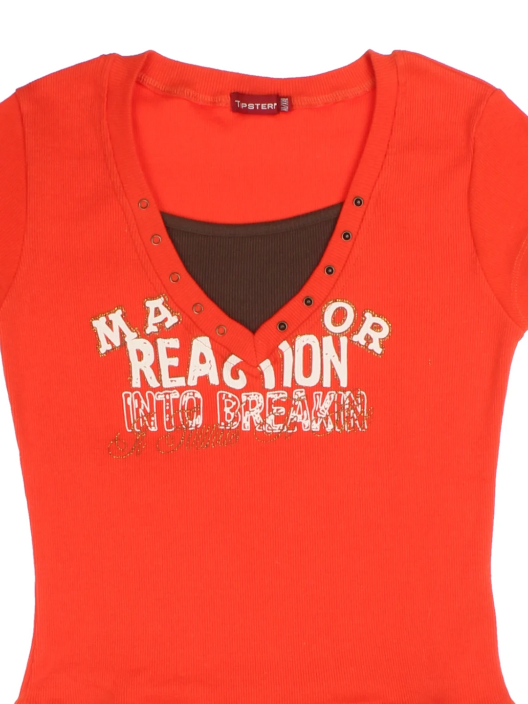 Y2K Layered Baby Tee (Size S)