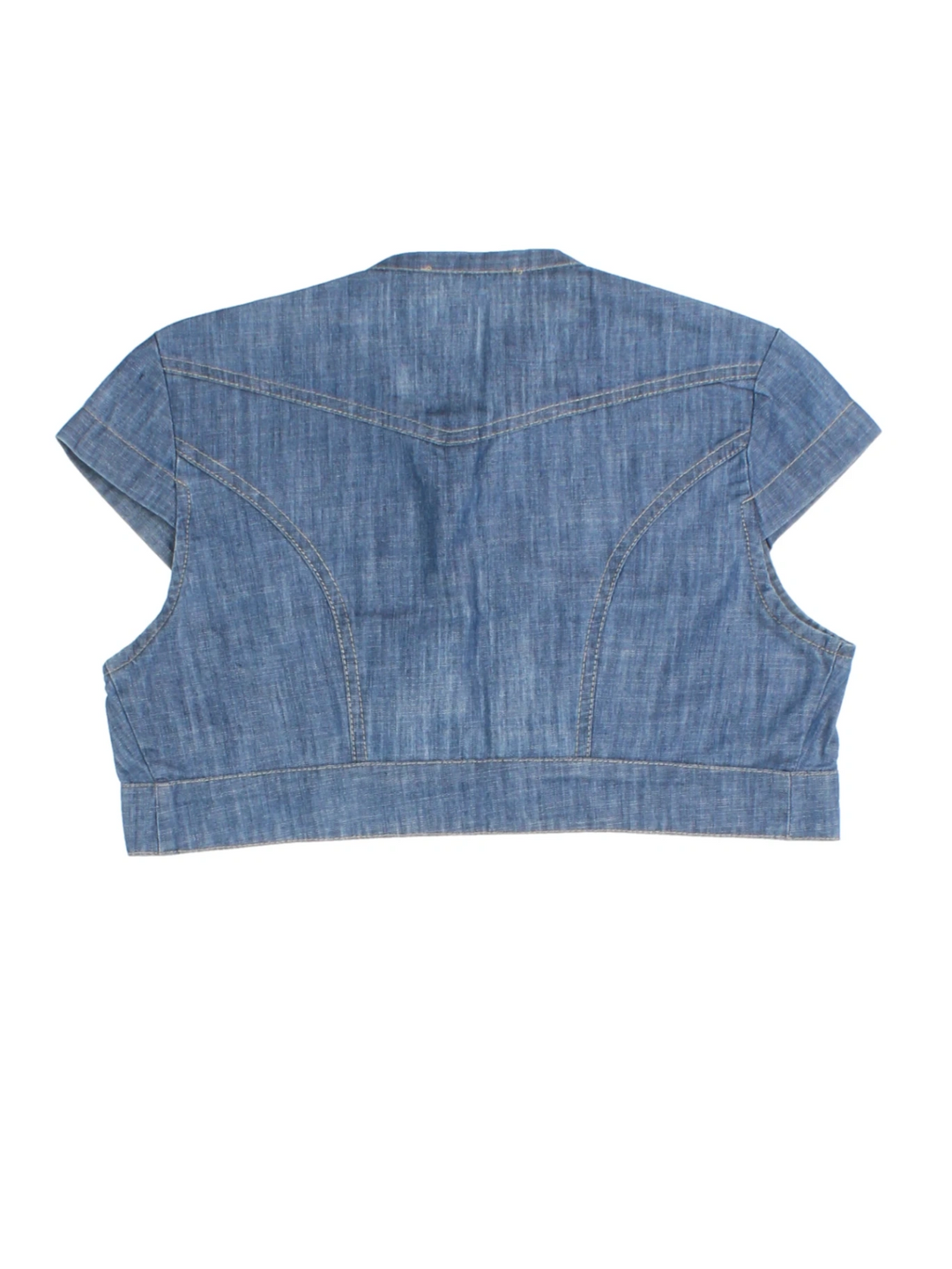 Y2K Denim Cropped Jacket (Size XXS)