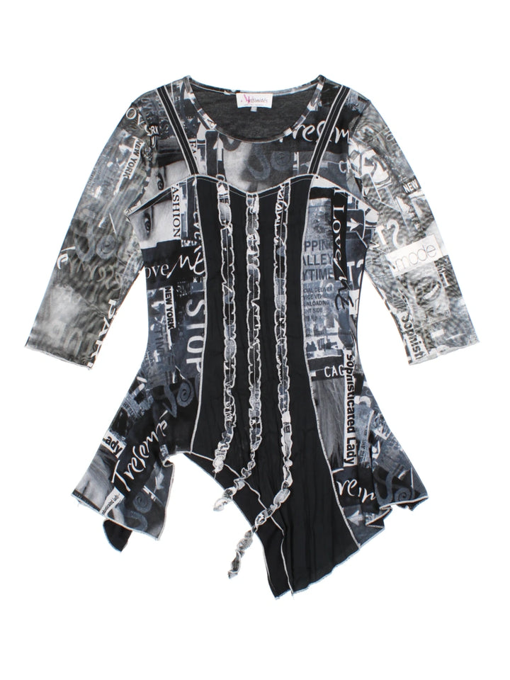 Y2K Affinités Graphic Top (Size XS)