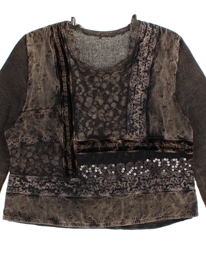 Y2K Patchwork Top (Size M)