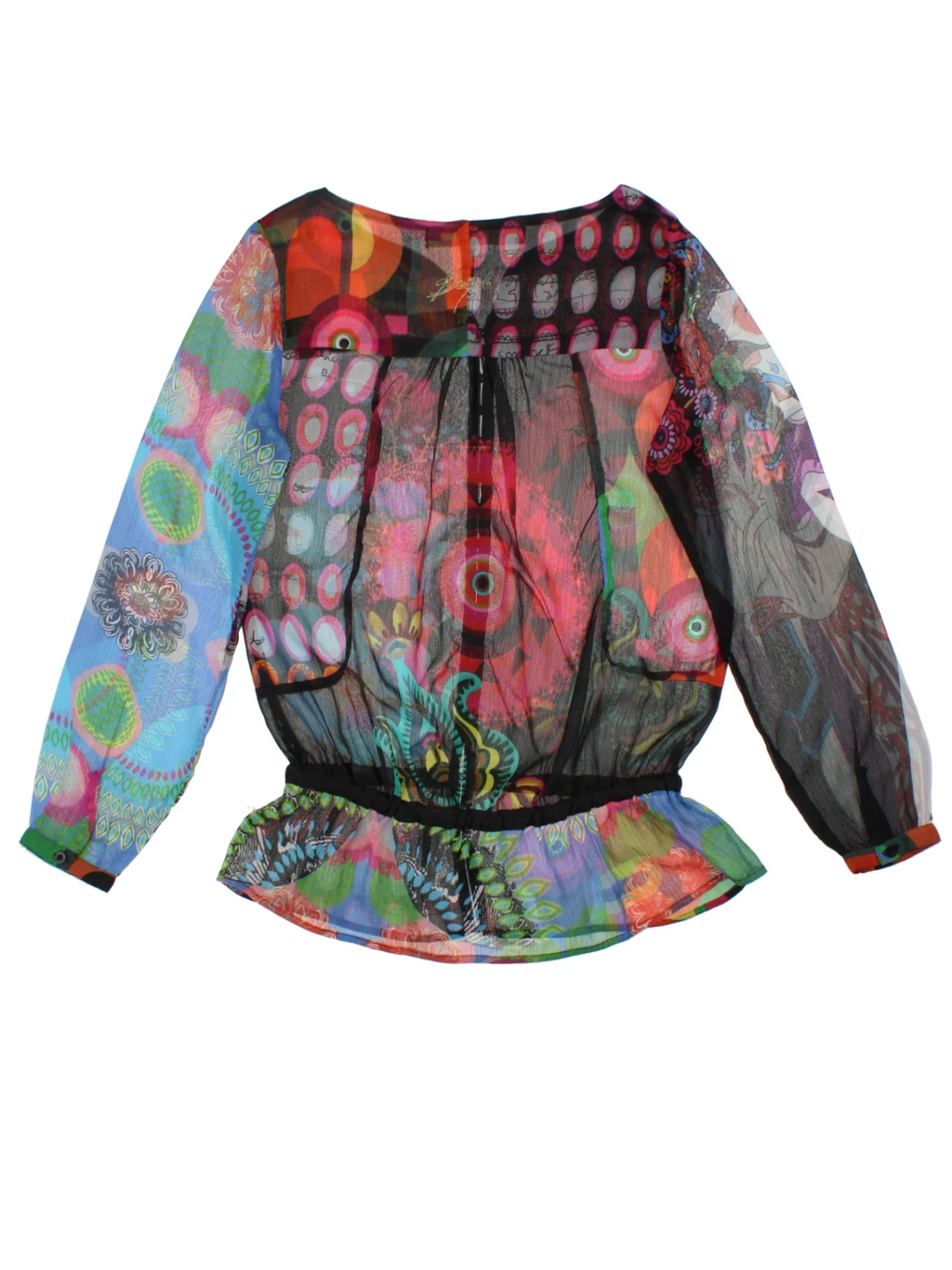 Y2K Desigual Sheer Top (Size M)