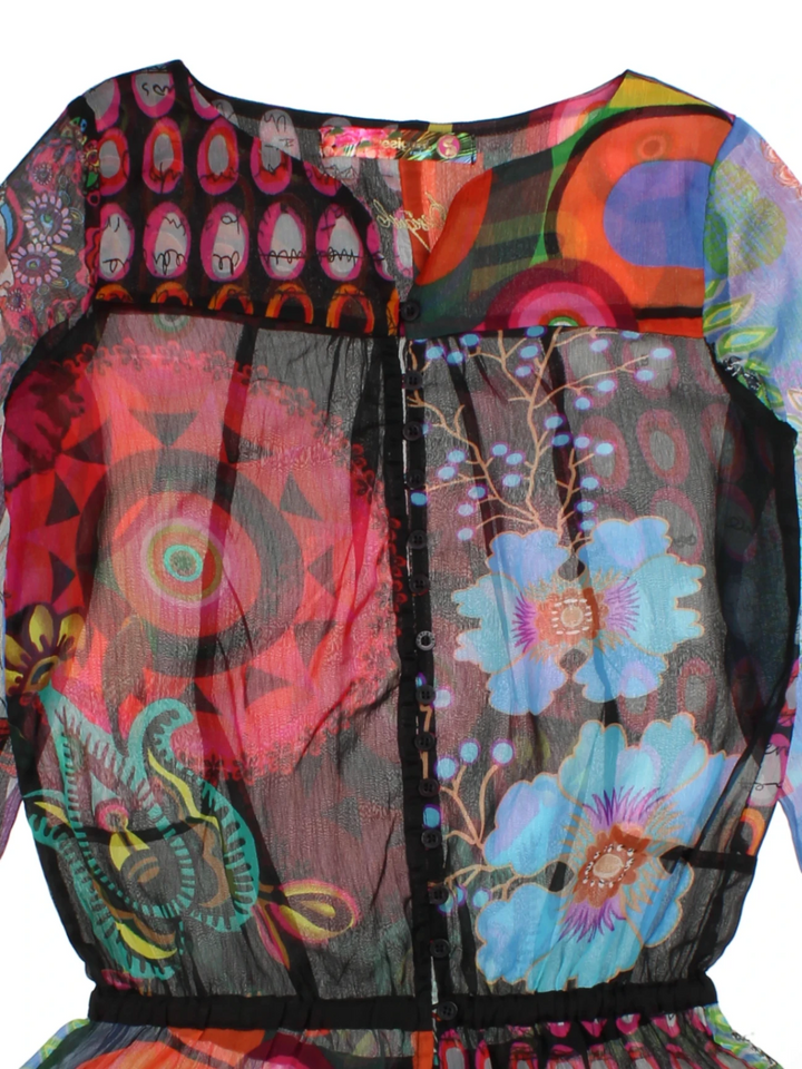 Y2K Desigual Sheer Top (Size M)