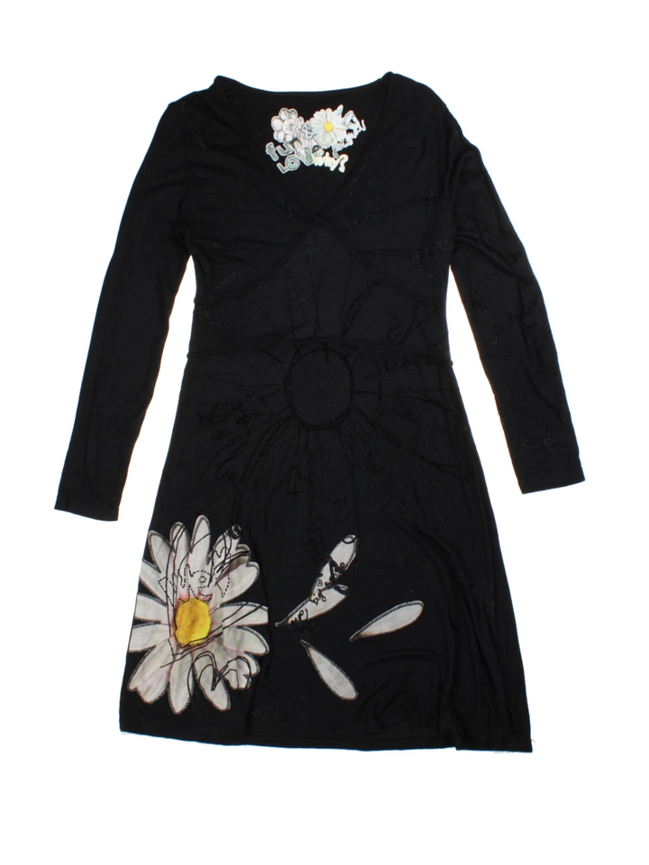 Y2K Graphic Mini Dress (Size M)