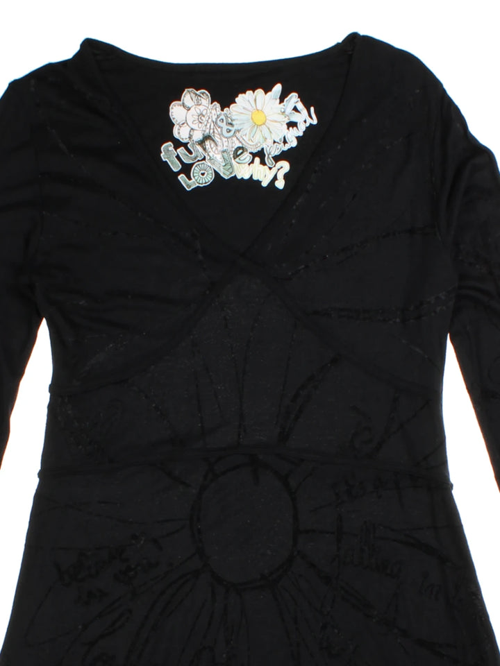 Y2K Graphic Mini Dress (Size M)