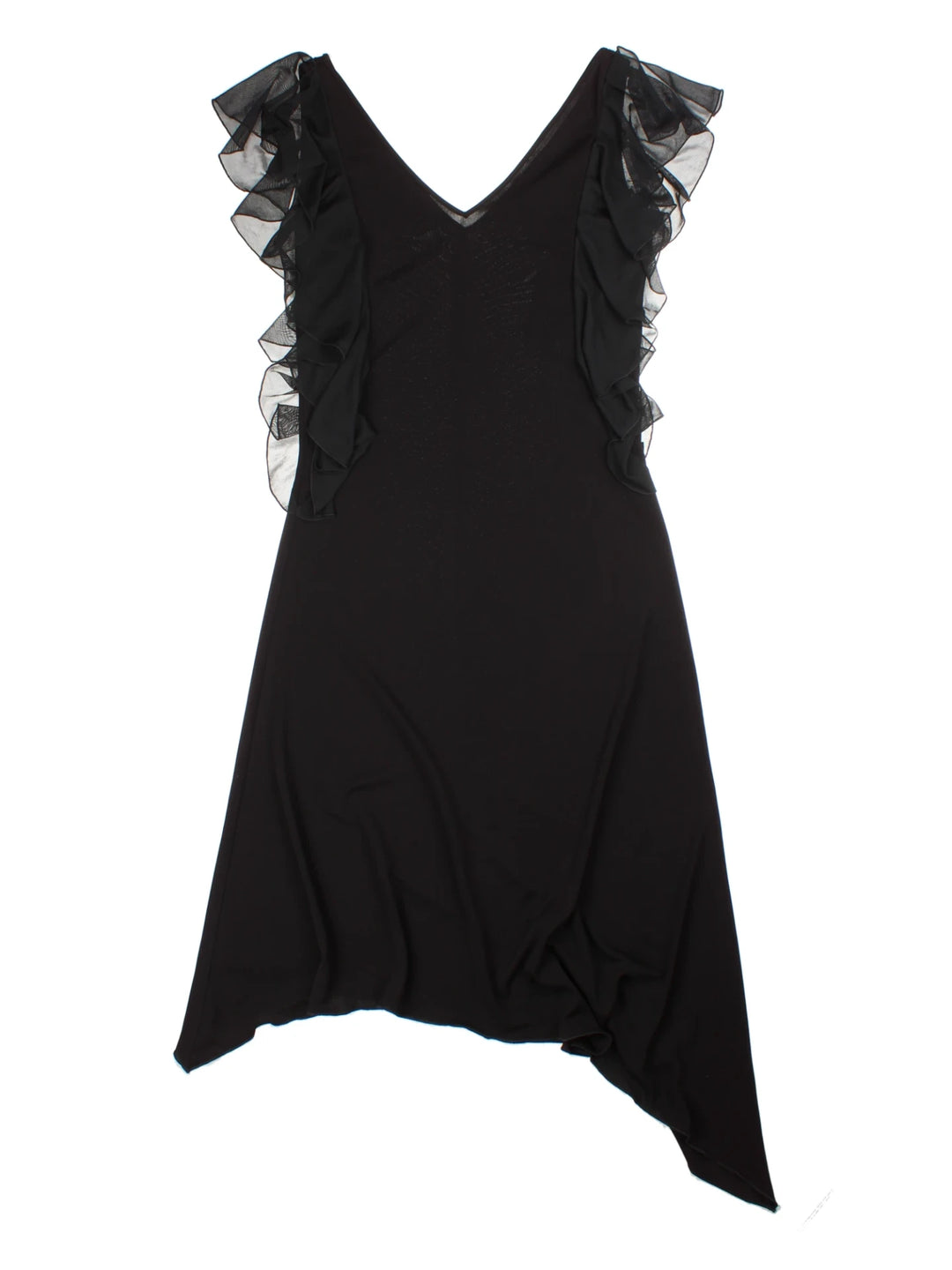 Y2K Morgan Ruffle Midi Dress (Size XS)