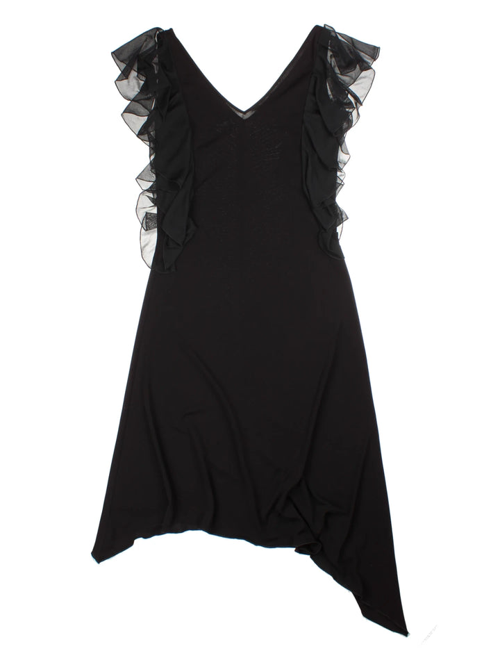 Y2K Morgan Ruffle Midi Dress (Size XS)