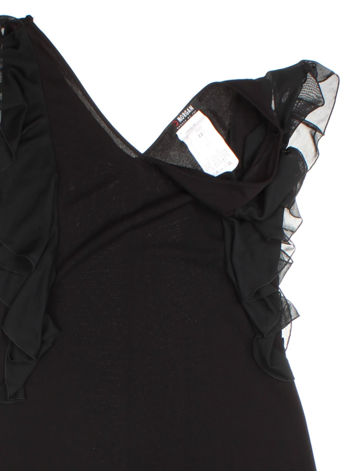 Y2K Morgan Ruffle Midi Dress (Size XS)
