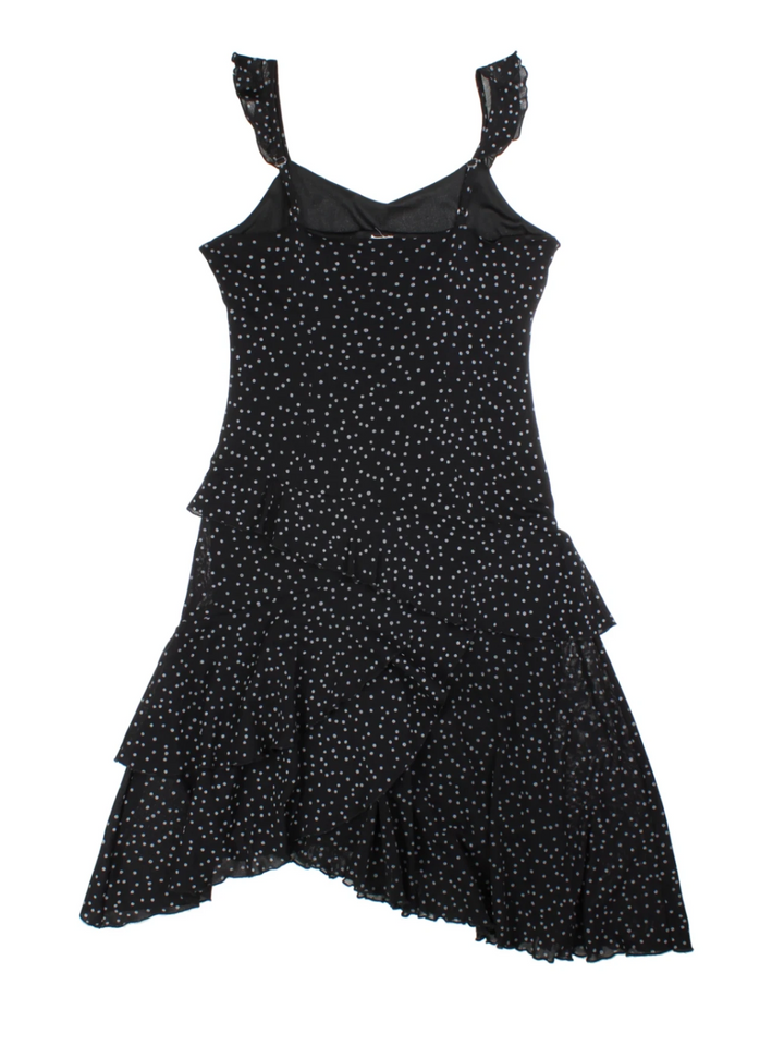 Y2K Polka Dot Midi Dress (Size S)