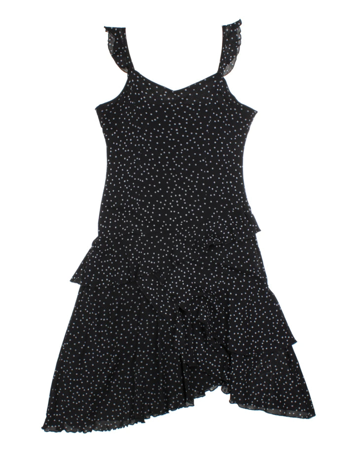 Y2K Polka Dot Midi Dress (Size S)