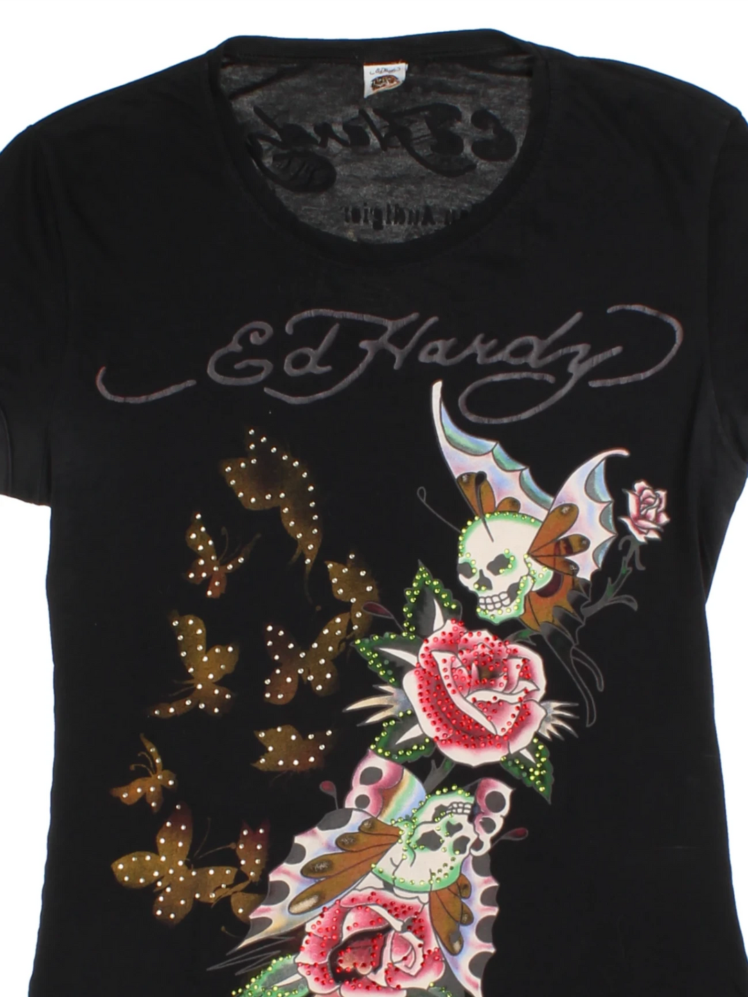 Y2K Ed Hardy Graphic T-Shirt (Size M)