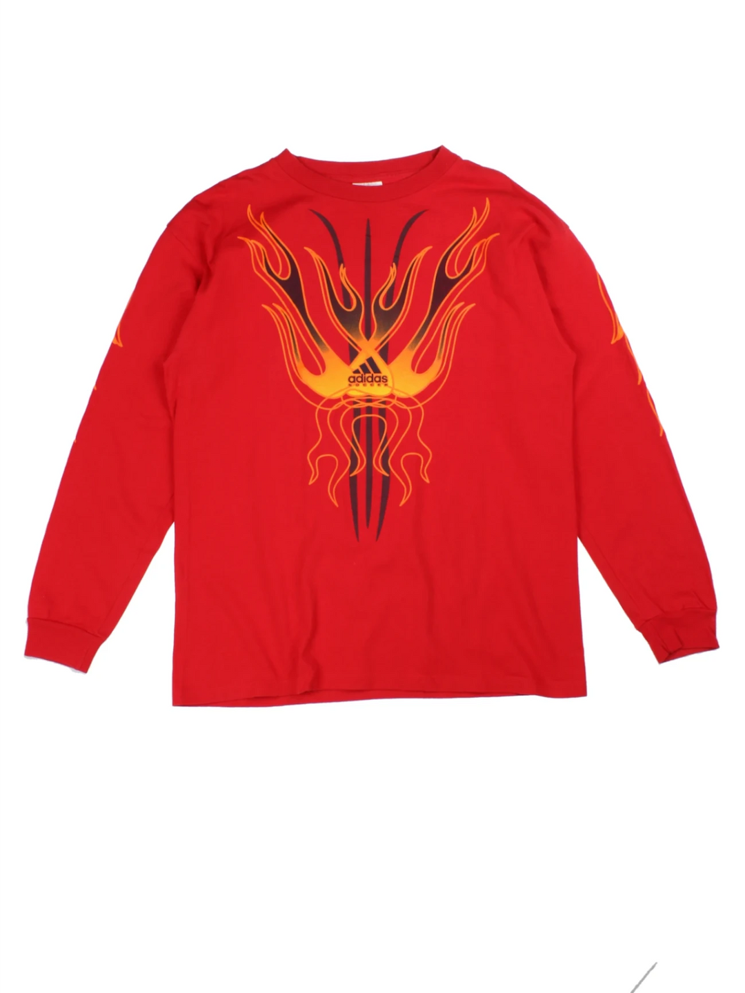00's Adidas Graphic Long Sleeve T Shirt (Size L)
