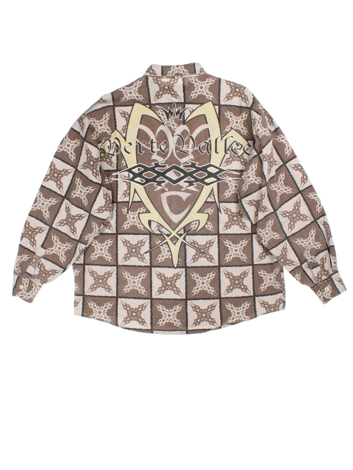 Tattoo Y2K Print Shirt (Size XXL)