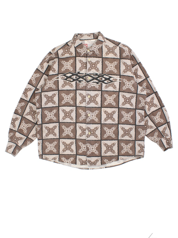 Tattoo Y2K Print Shirt (Size XXL)