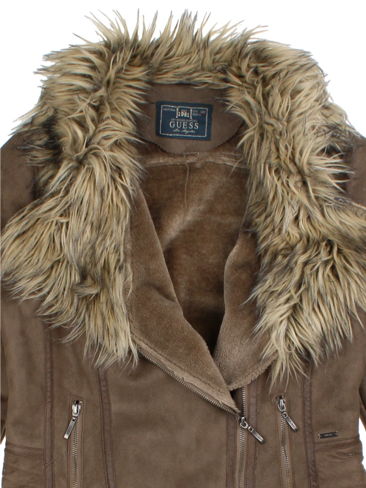 Y2K Guess Faux Fur Jacket (Size S)