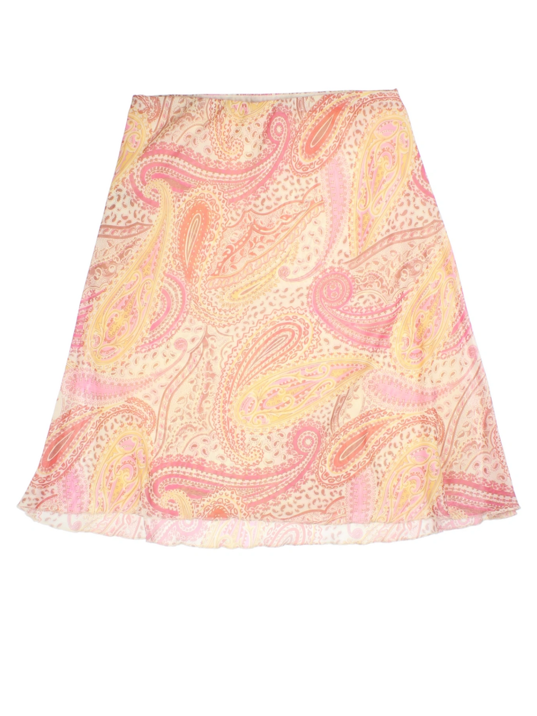 Y2K Paisley Midi Skirt (Size L)