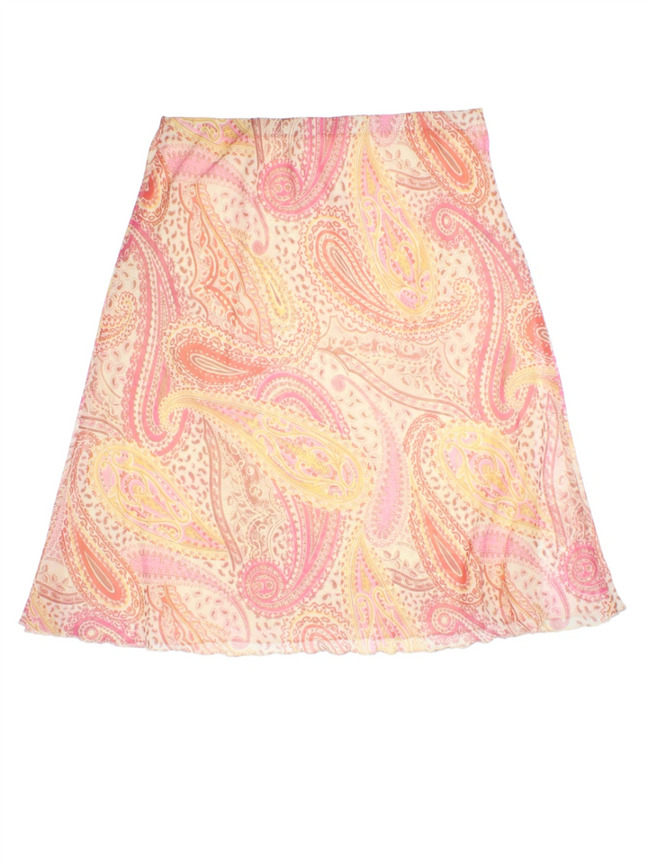 Y2K Paisley Midi Skirt (Size L)