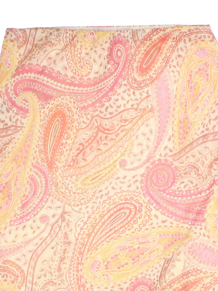Y2K Paisley Midi Skirt (Size L)