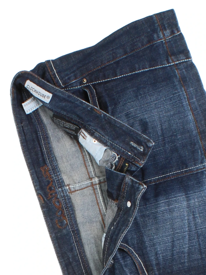 Y2K Denim Mini Skirt (Size M)