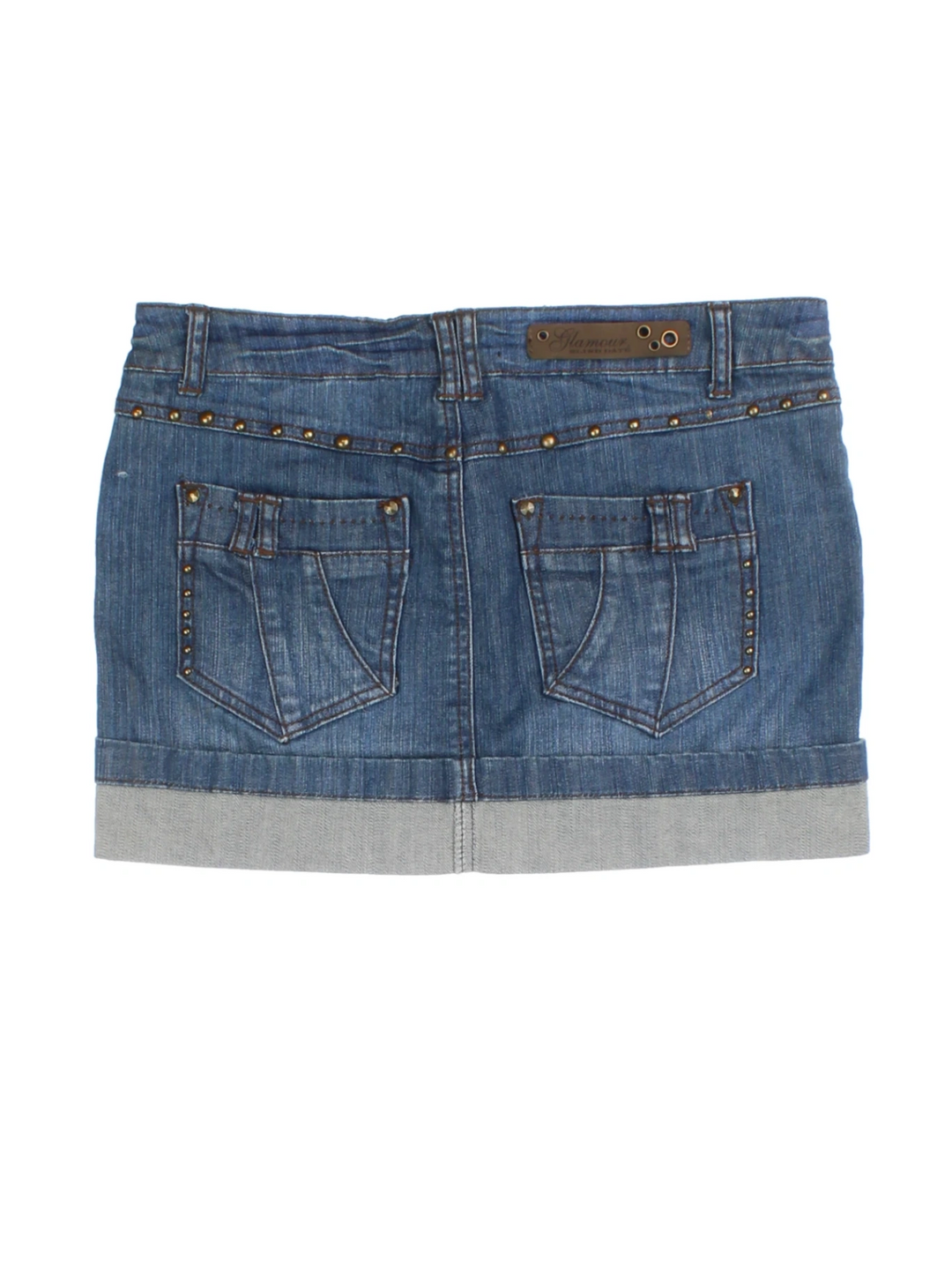 Y2K Denim Mini Skirt (Size M)
