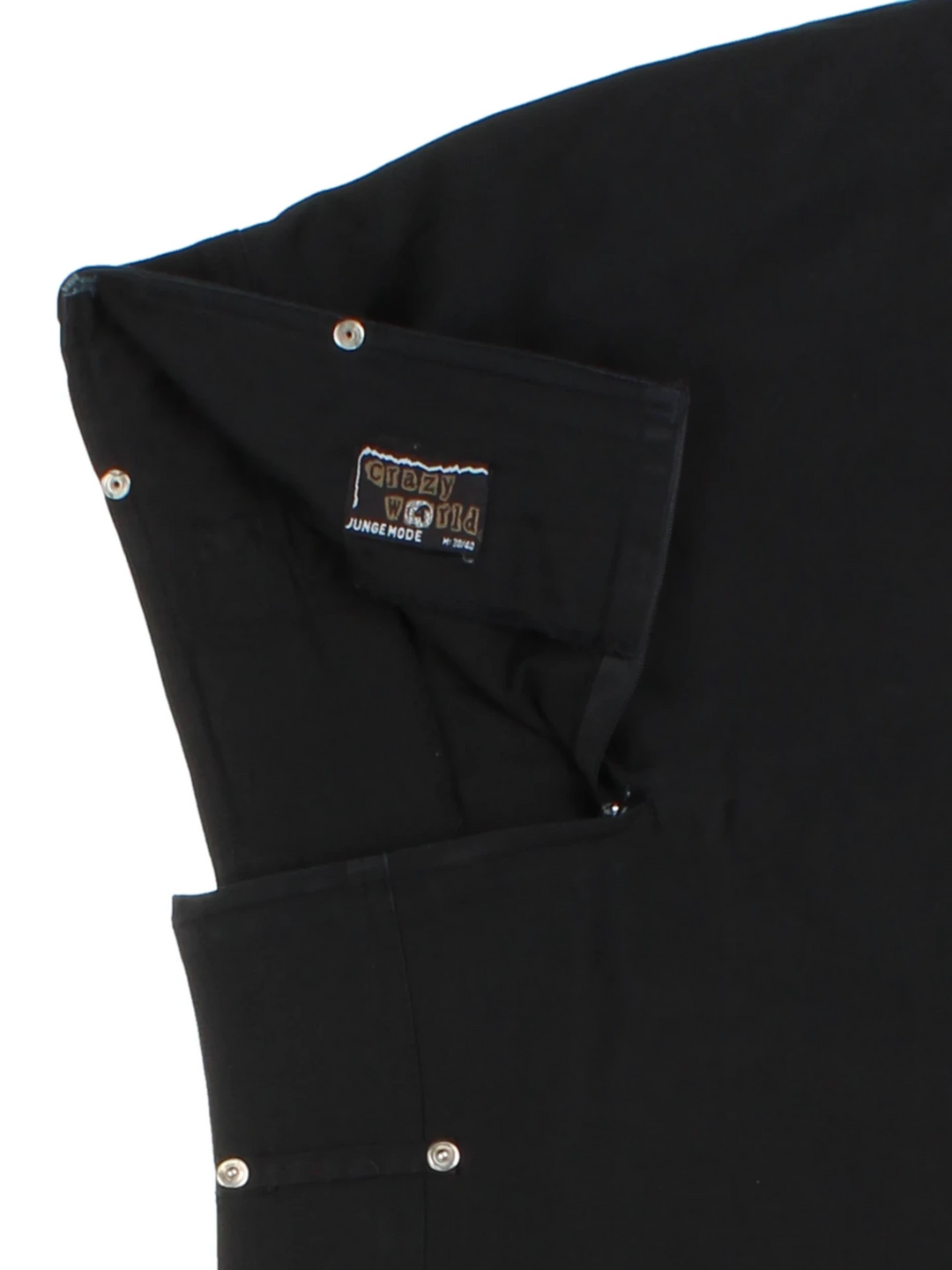 Y2K Black Pleated Mini Skirt (Size M)
