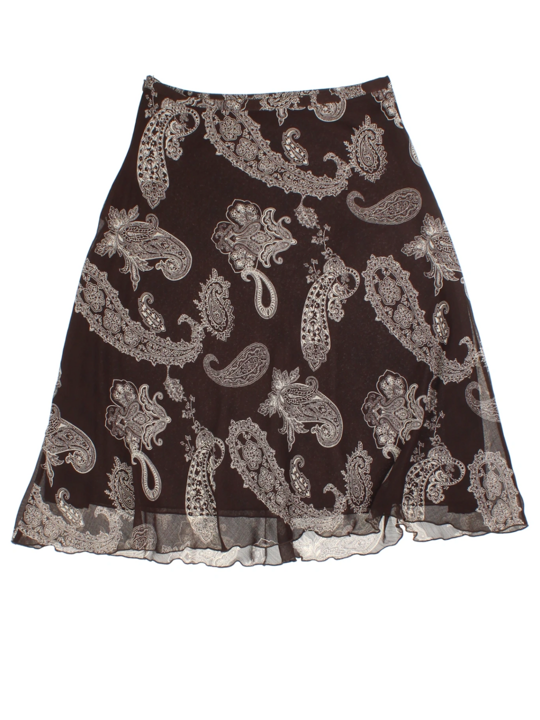 Y2K Paisley Midi Skirt (Size XXS)
