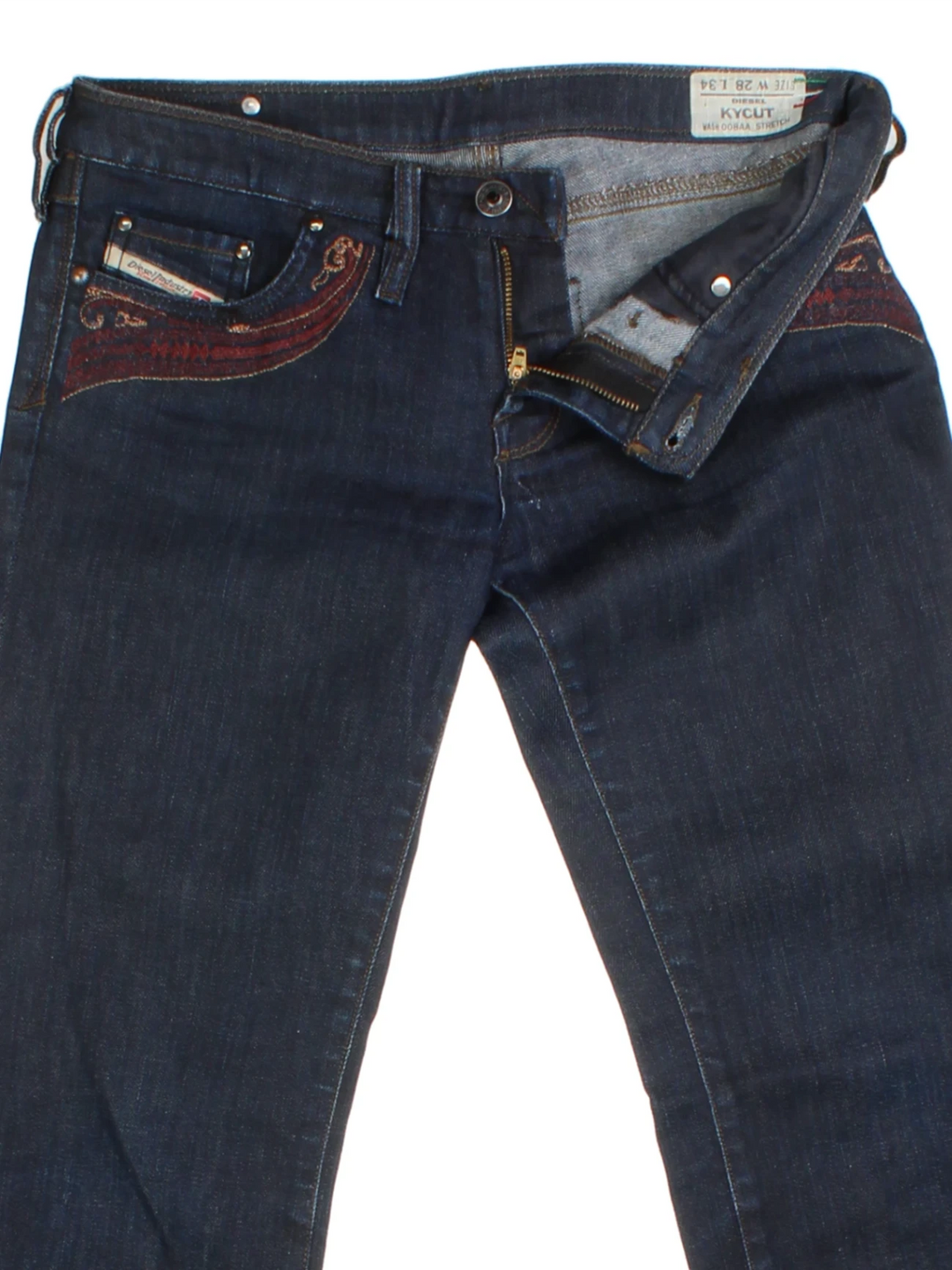 Y2K Low Rise Diesel Jeans (Size XS)
