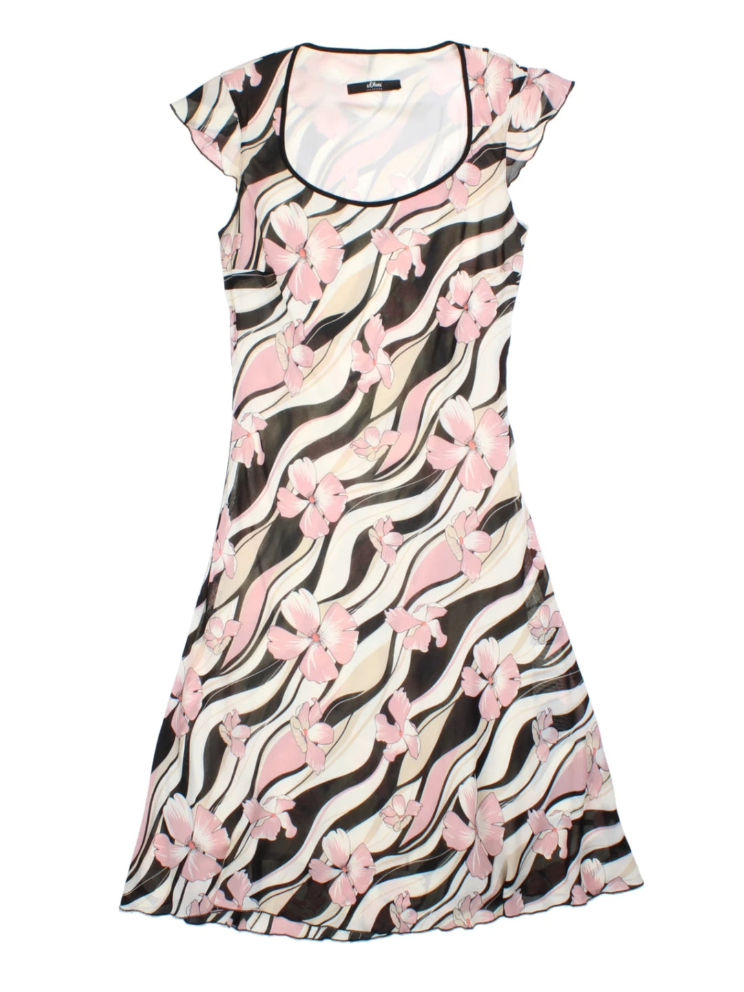 Y2K Pink Midi Dress (Size S)