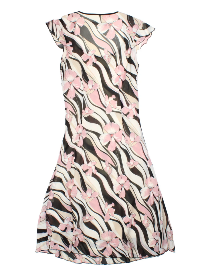 Y2K Pink Midi Dress (Size S)