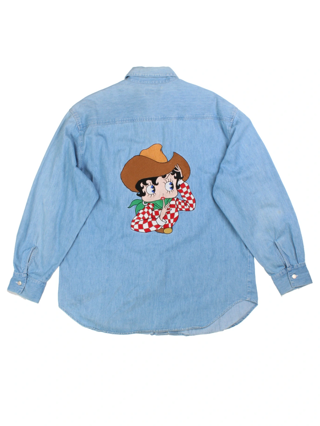 90's Betty Boop Denim Shirt (Size XXL)